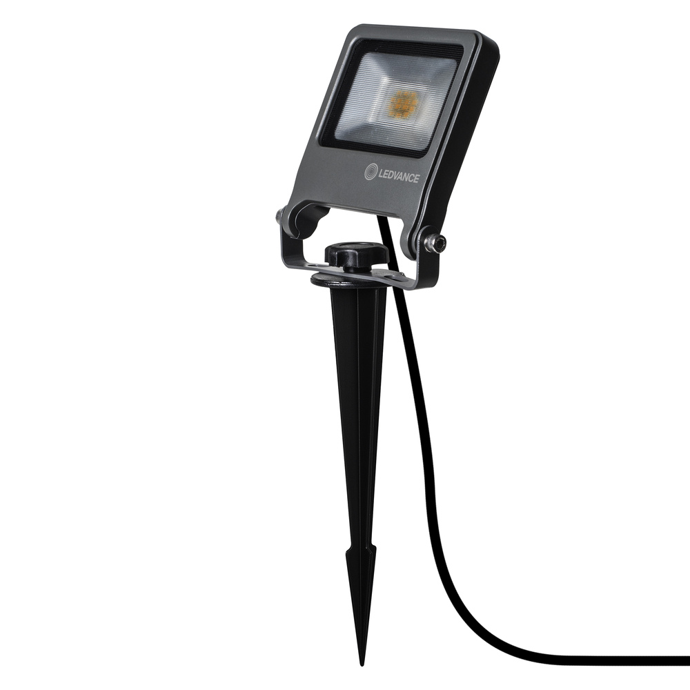 Ledvance outdoor LED floodlight with ground spike ENDURA GARDEN FLOOD 10 W 830 Spike – 4058075206847