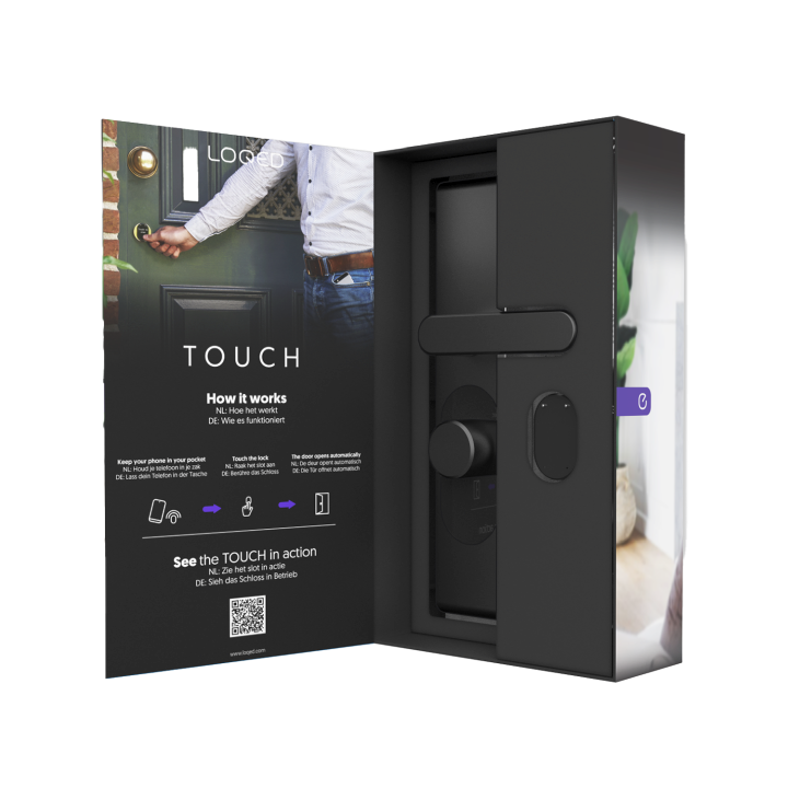 Shelly LOQED Touch Smart Lock black Smartes Türschloss
