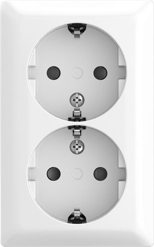 Busch-Jaeger SCHUKO Doppelsteckdose AP Safety 202 EAPBJ-524 günstig online kaufen