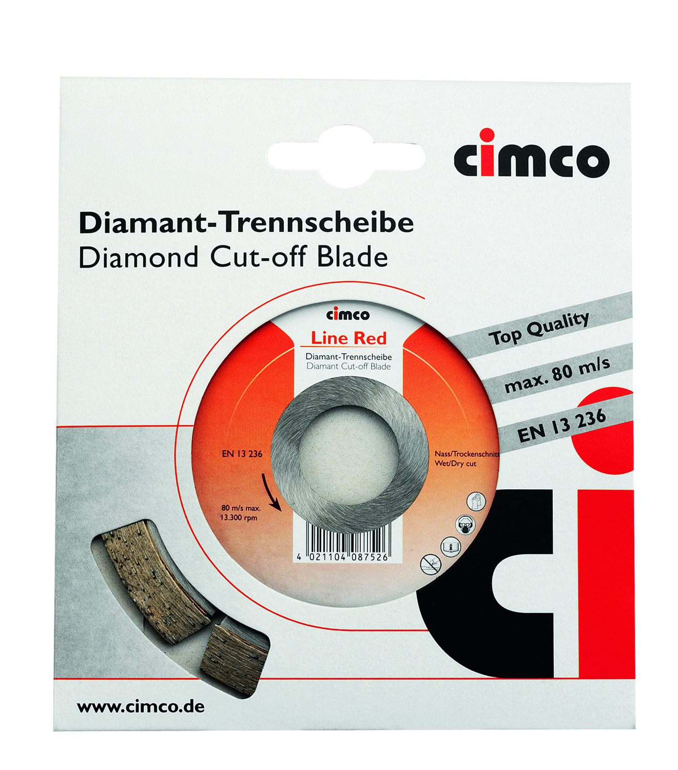 Cimco Werkzeuge Diamanttrennscheibe D=125mm 208754