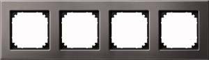 Merten Metallrahmen 4f.rho/gr waage/senkrecht 475414 - 475414 günstig online kaufen