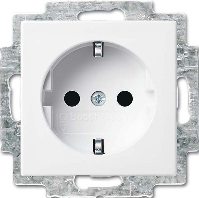 Busch-Jaeger SCHUKO Steckdosen-Einsatz alpinweiß 20 EUC-914 - 2CKA002011A62 günstig online kaufen