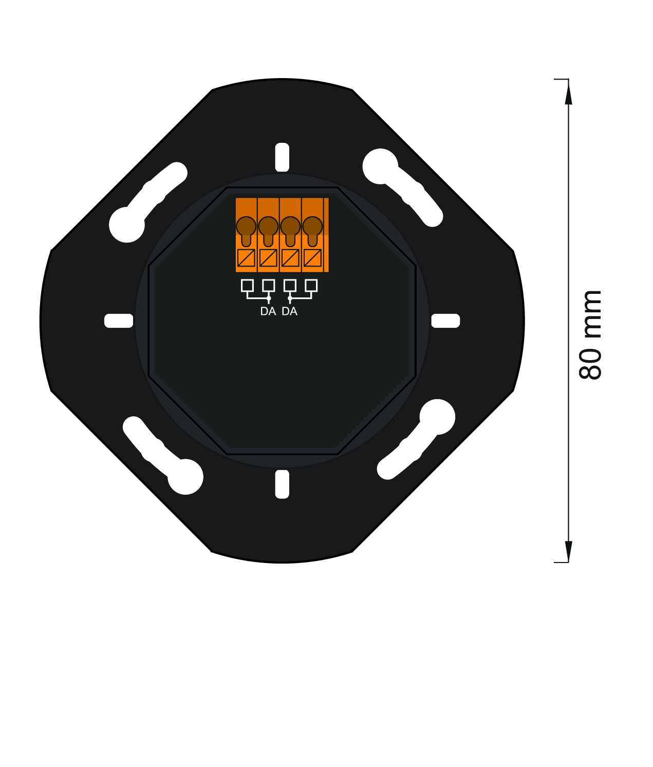 Lunatone rotary knob DALI-2 ROT NFC – 86459822-NFC
