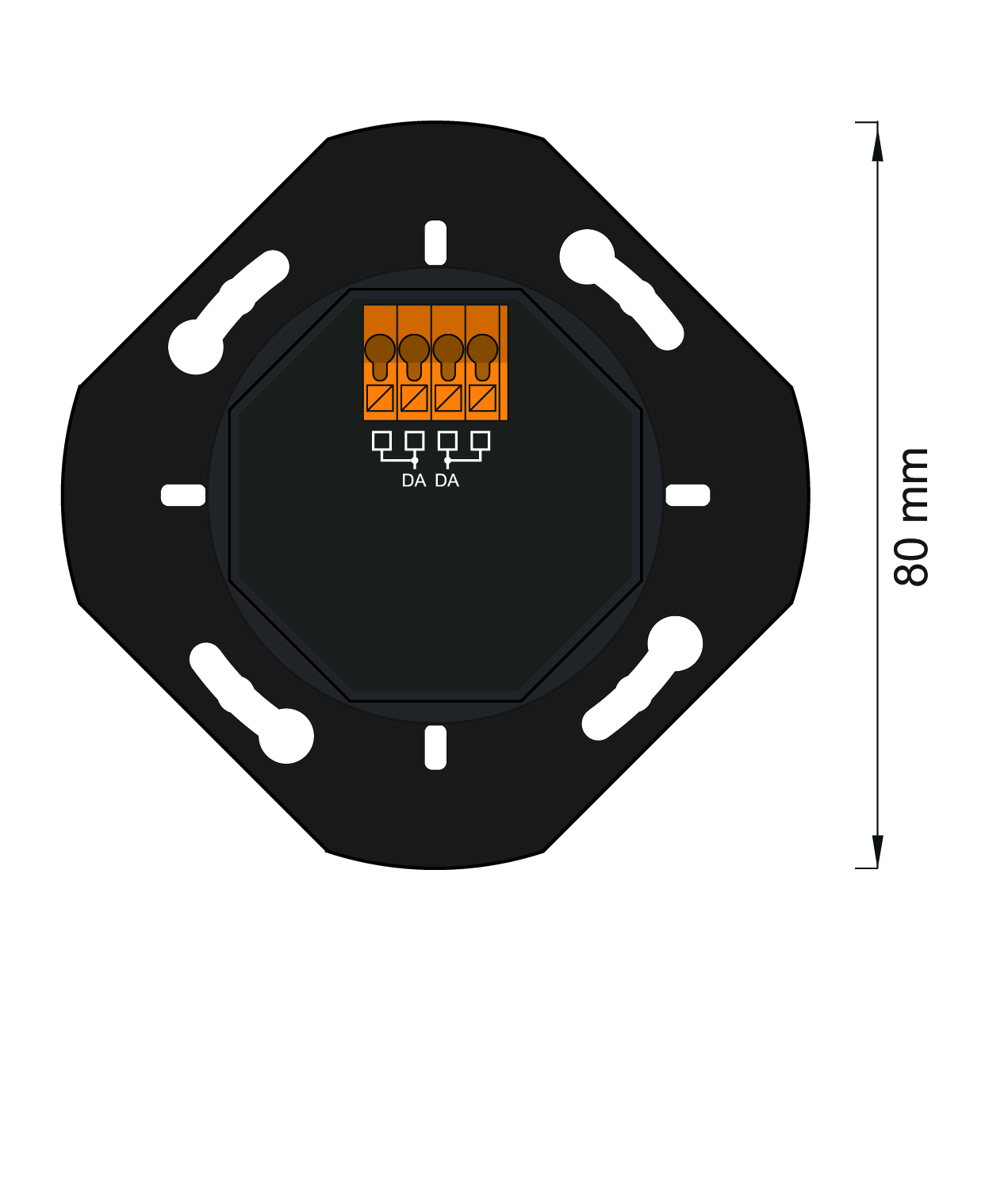 Lunatone Dreh- und Tastenknopf DALI-2 ROT NFC – 86459822-NFC