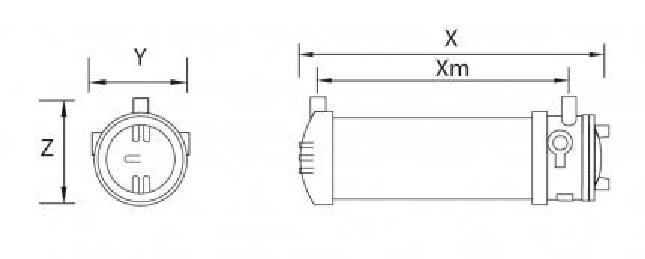 Zalux EX-LED-Leuchte Zone 1, 21 KRATEX NS HE 1.2 40-840 ET Glass Notlicht 3H IP66
