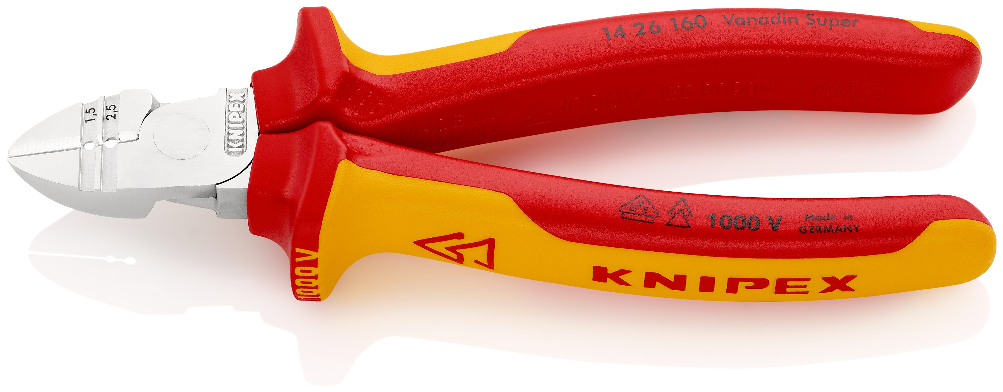 Knipex-Werk Abisolier-Seitenschneider 160mm 14 26 160