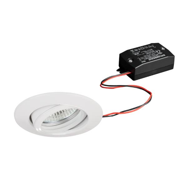 Brumberg recessed LED spotlightset, switchable, white, round - 38141073