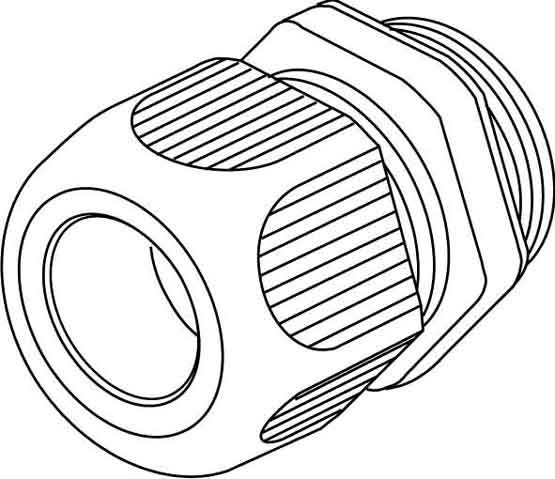 HKL Kabelverschraubung lgr,D=3-6,5mm 1234M1201