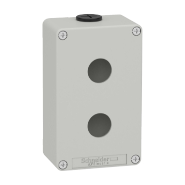 Schneider Electric Leergehäuse XAP, Metall grau, für 2x22mm XAPD2202