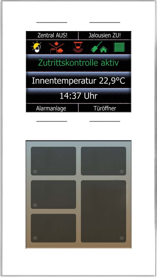 Issendorff Glas-Tastenfeld ws 10Ta.6LED 2,8Disp LCN - GT10DW - 30185