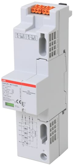 ABB Stotz S&J TN-C Kombi-Ableiter OVR ZP+ 3L,7,5kA 3L 7.5-255