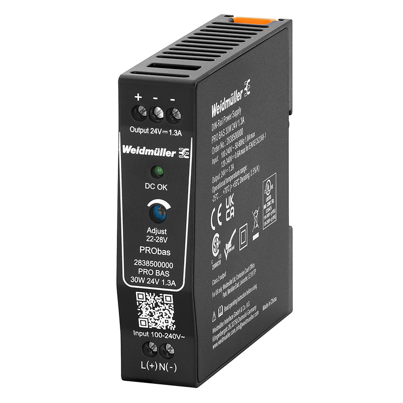 Weidmüller Stromversorgung 24V DC 1,3A, Schraubanschl. PRO BAS 30W 1.3A