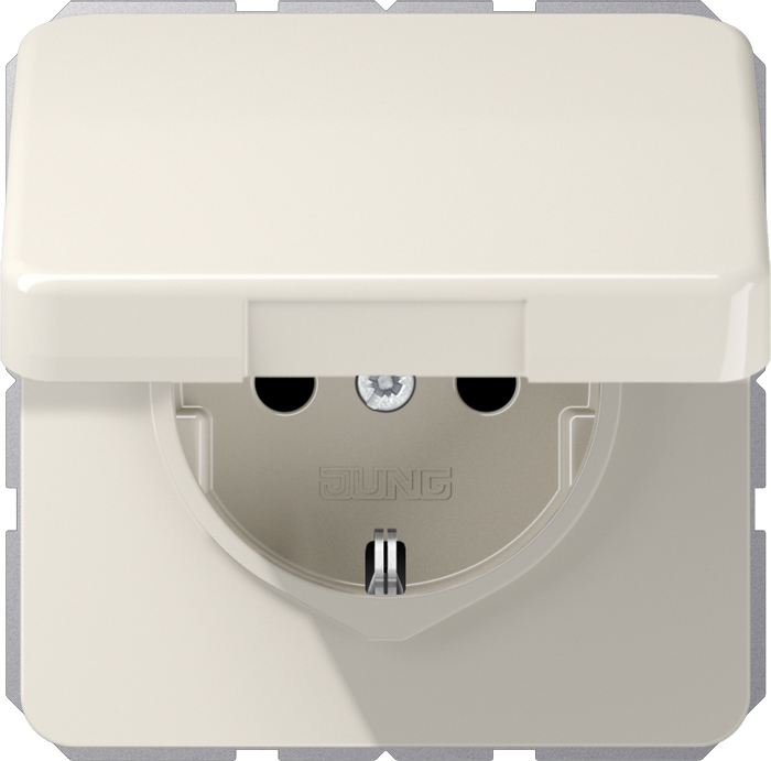 Jung SCHUKO-Steckdose 16A 250V Klappdeckel CD 1520 BFKIKL - CD1520BFKIKL günstig online kaufen