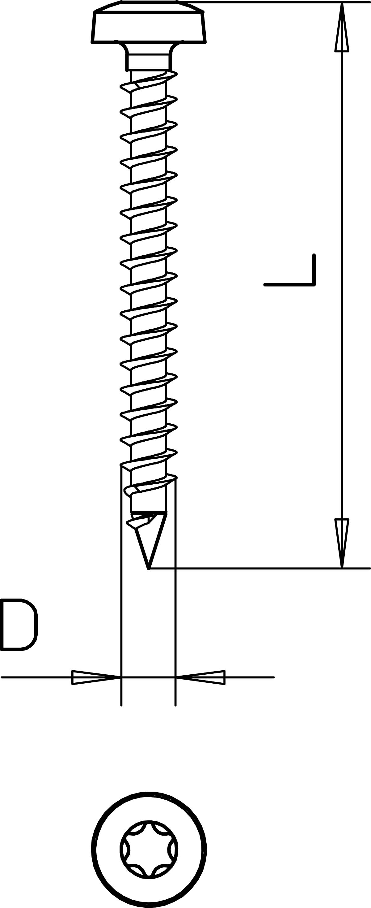 OBO Bettermann Vertr Golden-Sprintschraube 4758T 5.0x50 - 3198081