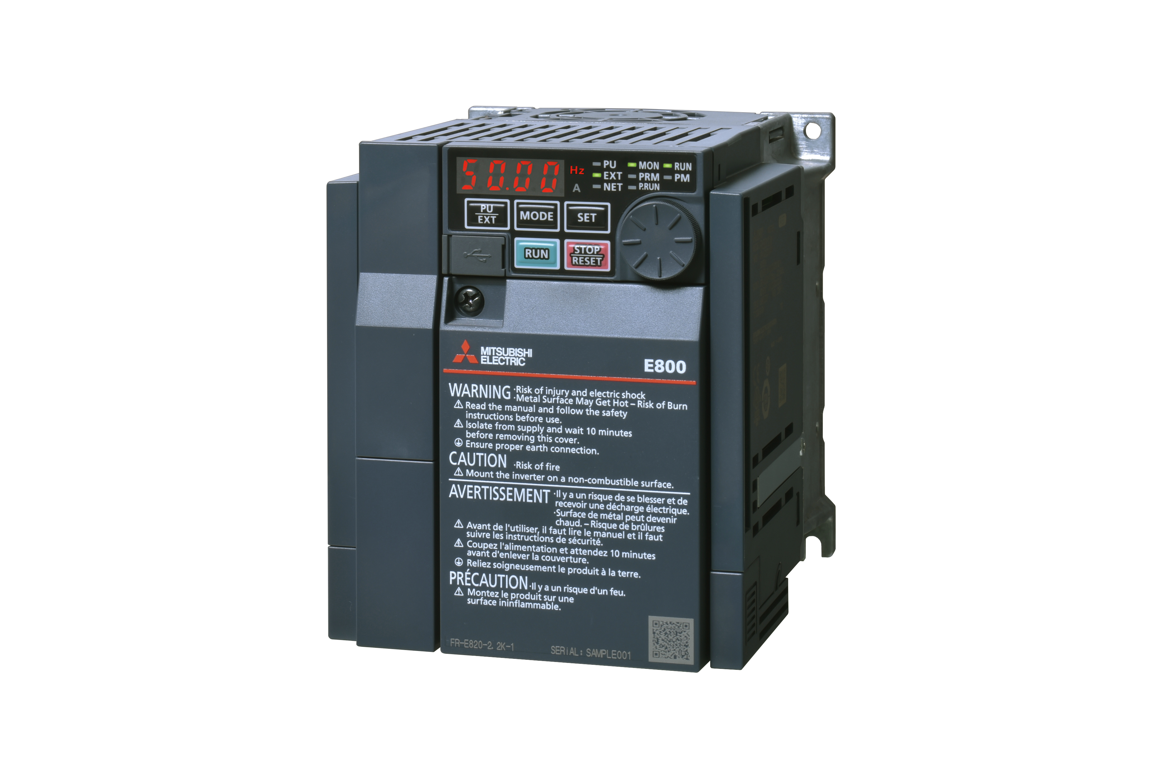 Mitsubishi Electric Umrichter Pn:0,75-1,5kW3x380-4 FR-E840-0026-4-60