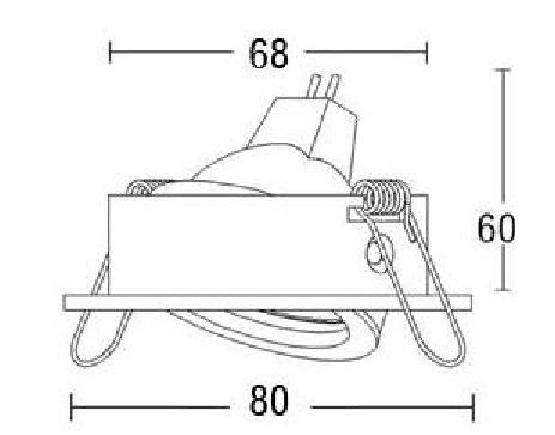 Brumberg low-voltage ceiling recessed spotlight GX5,3 IP20 Max. 50Watt 193802