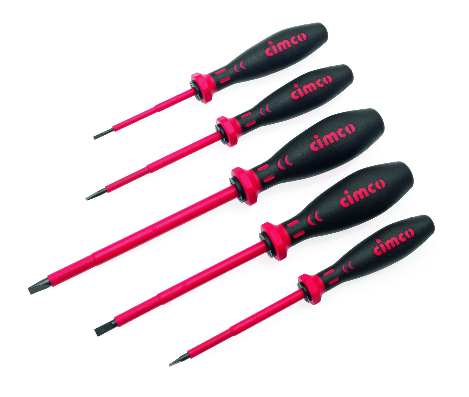 Cimco Werkzeuge 2K-VDE-Schraubendreher-Set f.Schlitzschrauben 117700