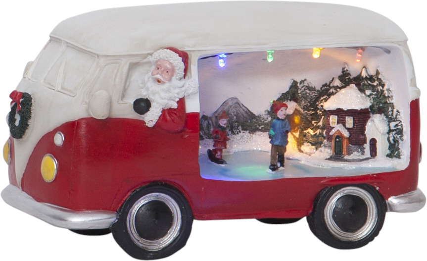 Star Trading LED-Weihnachtszene Santa/Bus 992-22