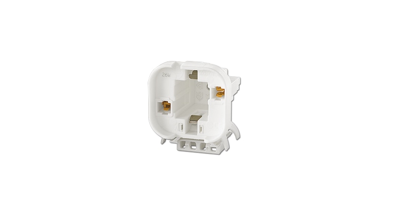 BJB Lampholder G24/GX24 for CFL/TC-D, TC-T 26.745.1731.50