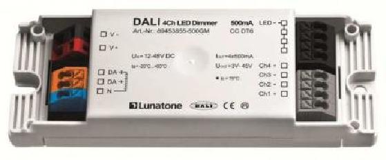 Lunatone LED-Dimmer DALI 4Ch CC 350mA GM 