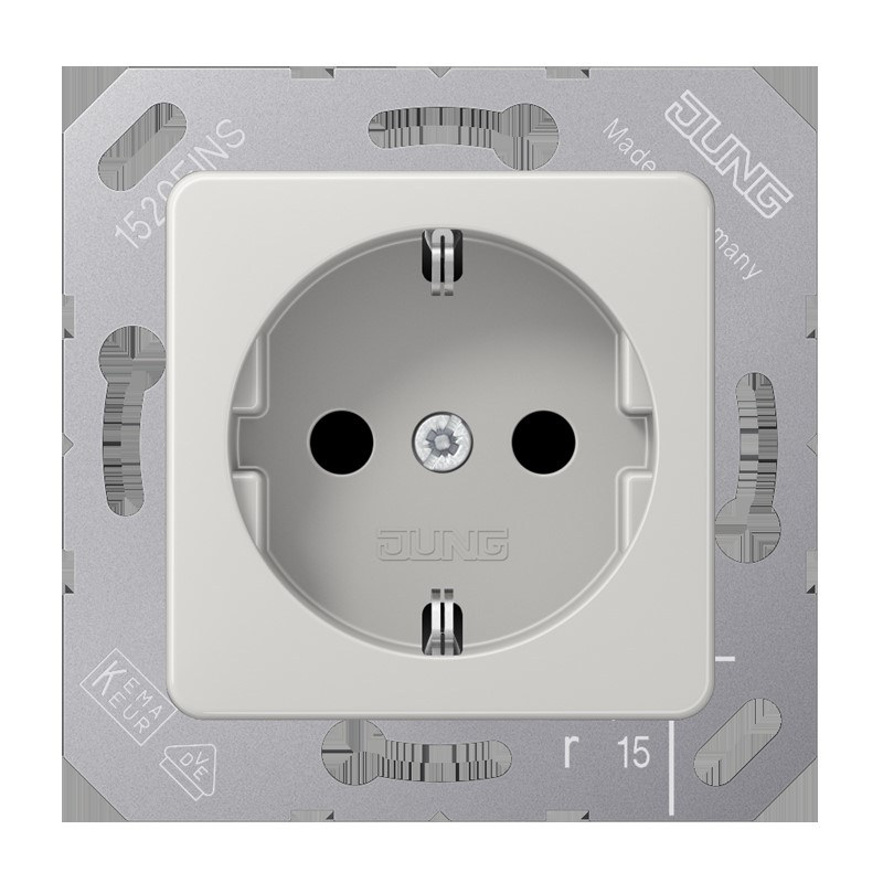 Jung SCHUKO-Steckdose 16A 250V 50x50mm Klappdeckel CD 5120 BF LG - CD5120BF günstig online kaufen