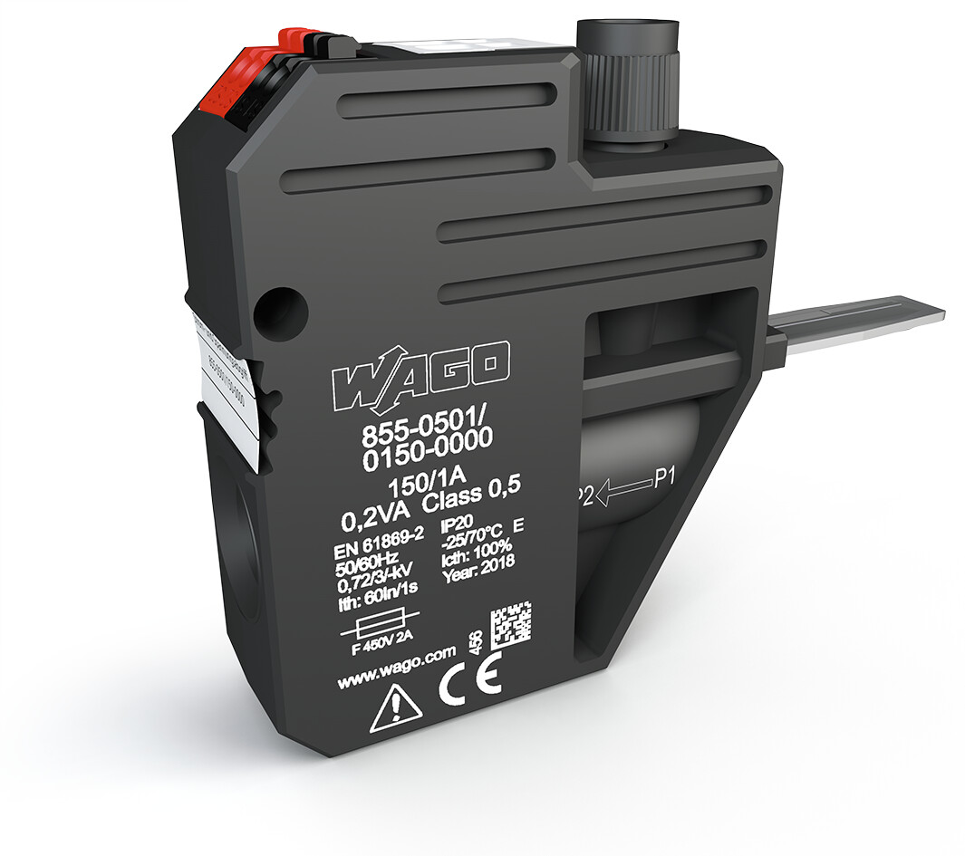 WAGO GmbH & Co. KG Aufsteck-Stromwandler 150A/1A 0,2VA 855-501/150-000