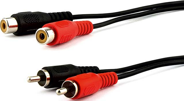 E+P Elektrik Cinch-Verlängerungskabel 5m B 98/5