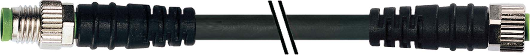 Murrelektronik Verbindungsleitung 1m M8 St. auf Bu. 7000-88001-6100100