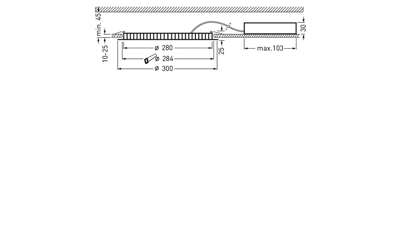 Trilux LED recessed downlight Aviella C09 OA 2600-840 ET 01