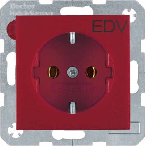 Berker Schuko-Steckdose rt Aufdruck EDV 47431922 - 47431922 günstig online kaufen