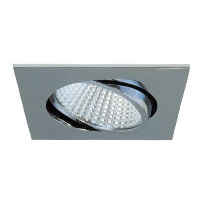 Brumberg LED recessed spotlight 12W 230V square chrome - 39292023