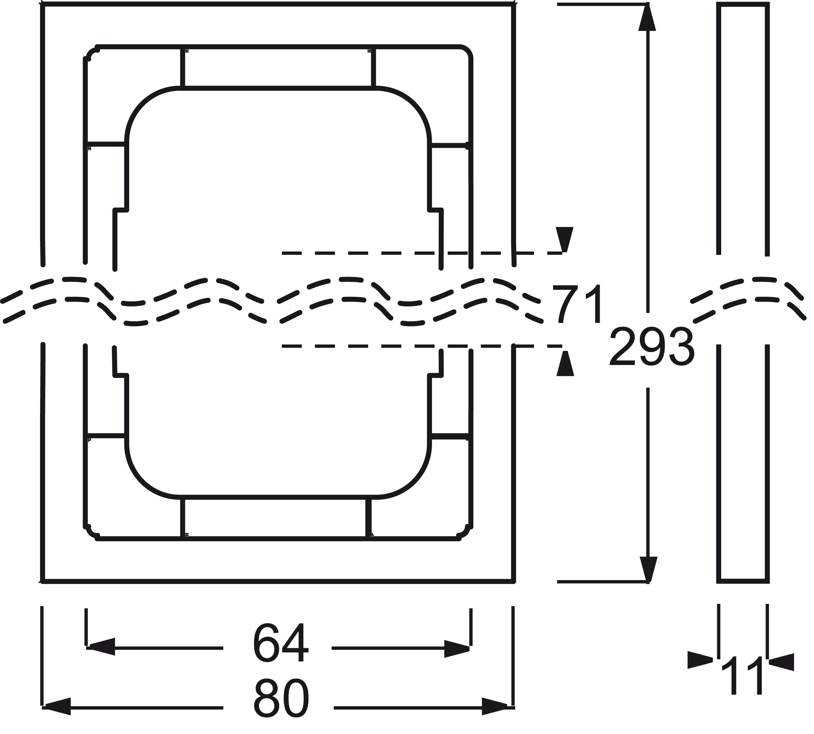 Busch-Jaeger Rahmen 4-fach anthr, future linear 1724-181K - 2CKA001754A4243