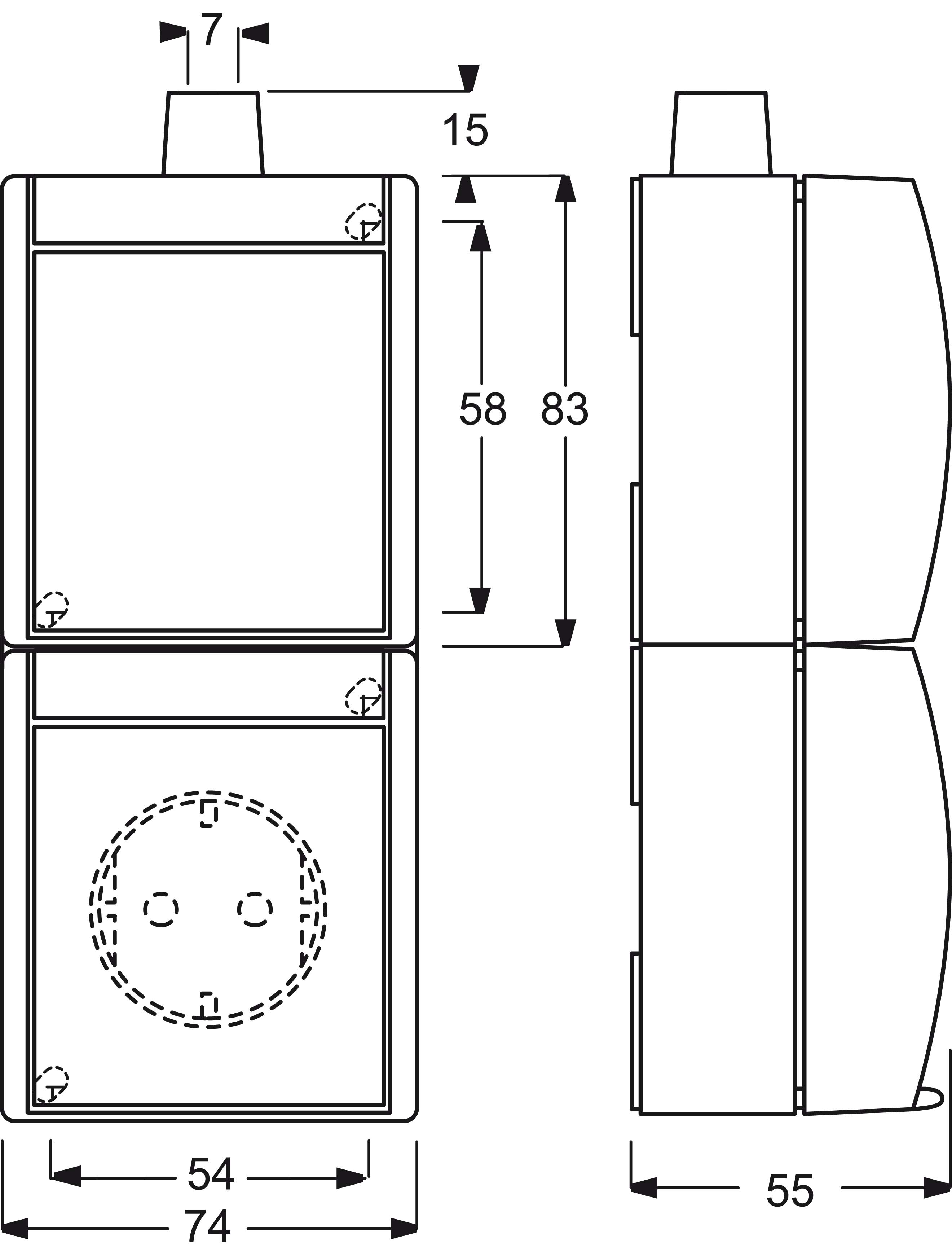 Busch-Jaeger Kombination SCHUKO Steckdose, mit Wipp. 2601/5/20EW-54-503 - 2CKA001684A0328