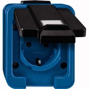 Merten SCHUKO-Steckdose bl Informationsfeld 279091 - 279091 günstig online kaufen