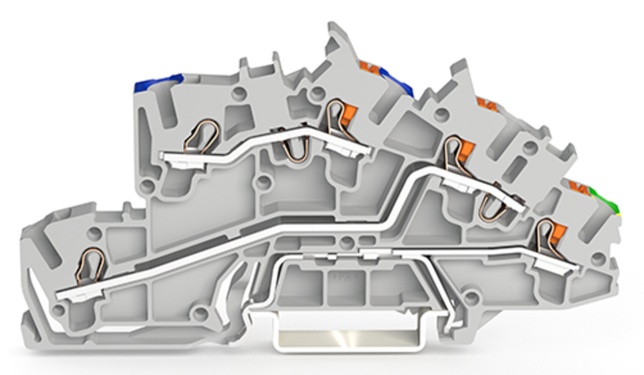WAGO GmbH & Co. KG Installationsetagenklemme 2,5 mmÂ² Hybrid 2203-7546