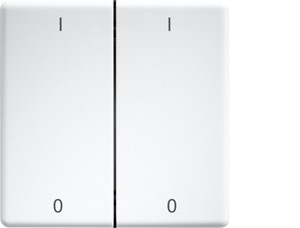 Eltako Doppelwippe lasergraviert f.55x55mm rws/glänz DW-FT55-wg+IO - 30000987