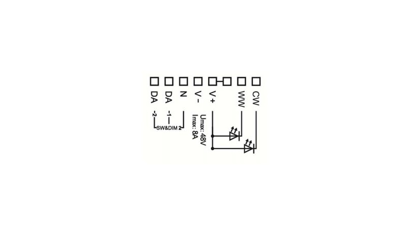 Lunatone LED-Dimmer DALI CW-WW CV 8A - 86458673