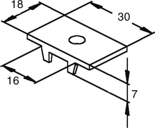 Niedax Montageplatten MP 70/8 - MP 70/8