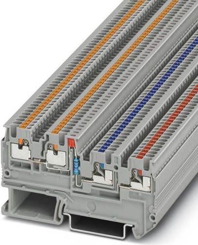 Phoenix Contact Initiatoren-/Aktorenklemme 0,14-1,5qmm, grau PTIO1,5/S/3-LED 24RD - 3244423