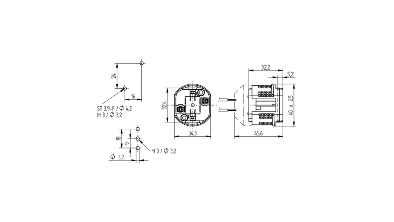BJB Lampenfassung G24/GX24 für CFL/TC-D, TC-T 26.745.1331.50