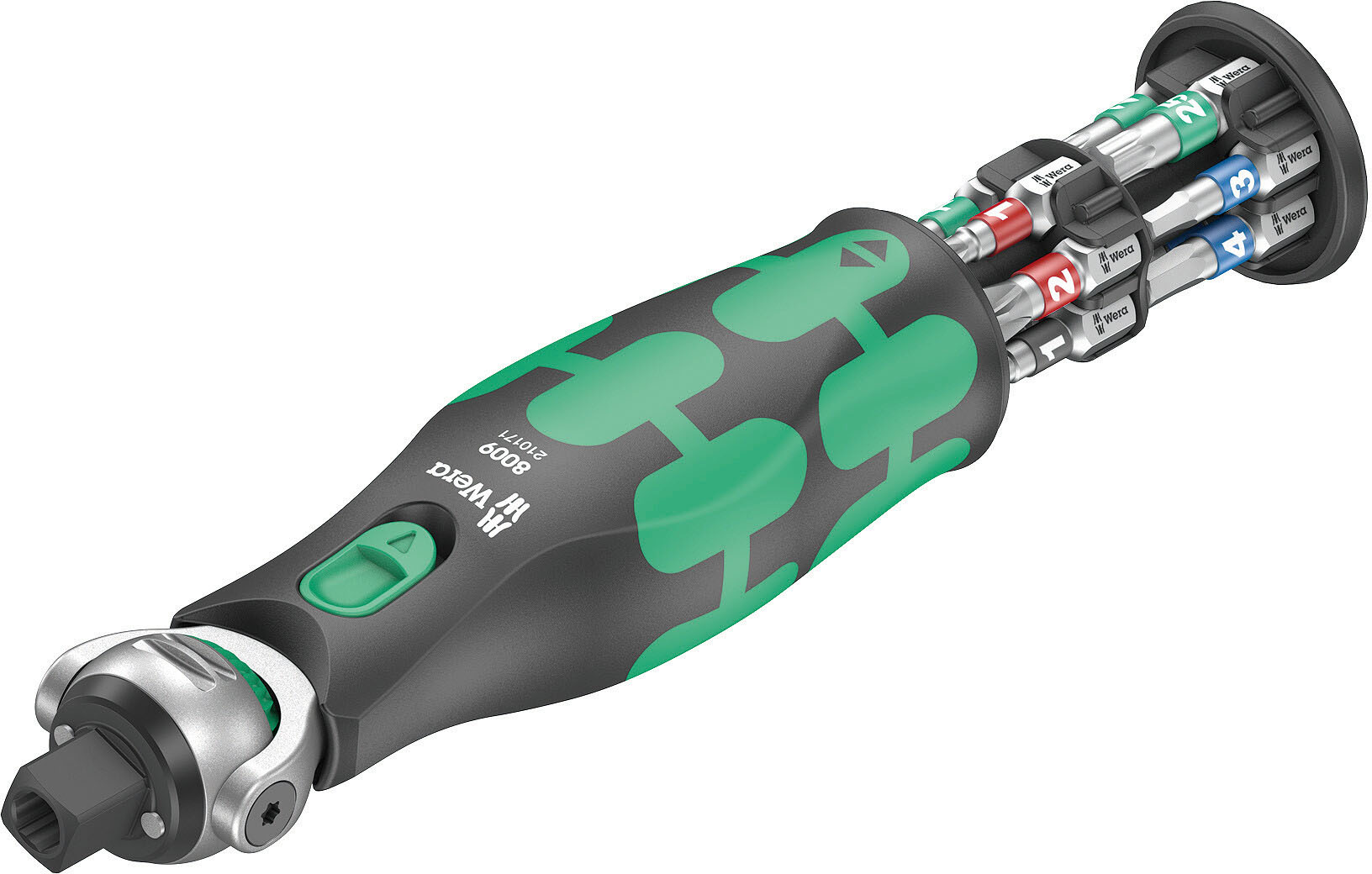 Wera Werk Zyklop Knarre mit Bit-Magazin 8009ZyklopPocketSet1