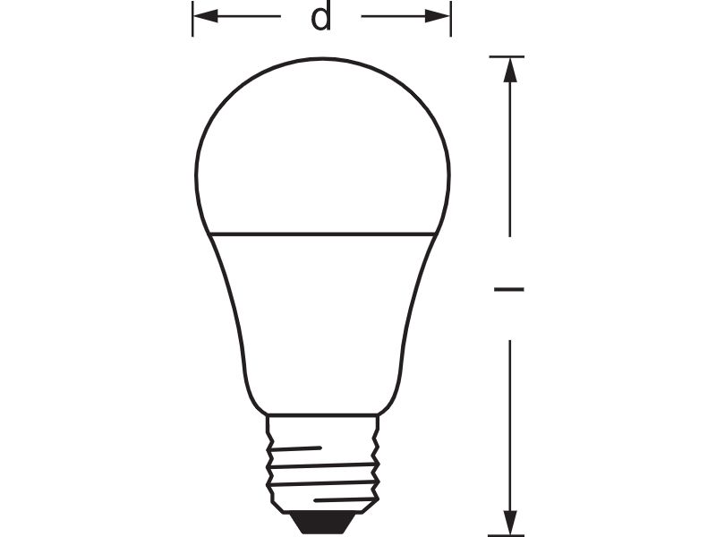 Ledvance LED-Leuchtmittel SMART+ Classic Dimmable 60 9 W/2700 K E27 