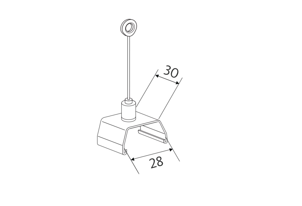 Oktalite wire suspension set 1500 mm chrome