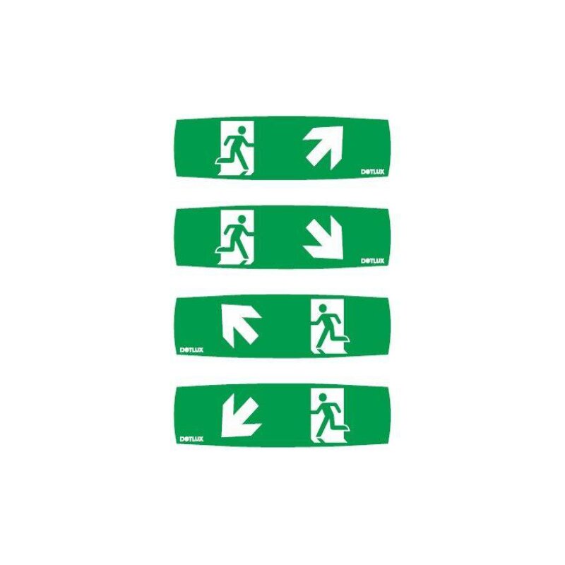DOTLUX_Erweitertes_Piktogrammset_(4_Stueck)_fuer_LED-Notleuchte_EXIT_(Artikel_5389) DOTLUX extended pictogram set (4 pieces) for LED emergency light EXIT (item 5389) - 5393