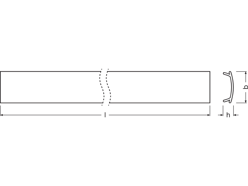 Ledvance Gehäuse für LED-Strip-Profile -PC/R01/D/1