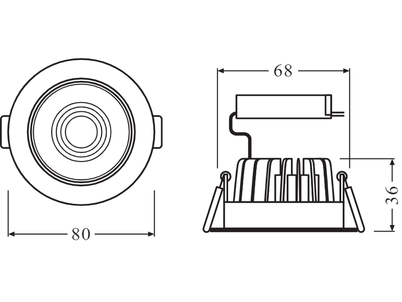 Ledvance LED-Spotlight SPOT ADJUST 4.50 W 3000 K WT