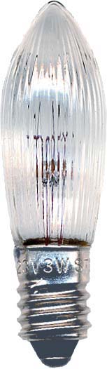 Scharnberger+Hasenbein Riffelkerze 13,5x45mm E10 8V 3W Strombr. 57186 (VE3) - 57186