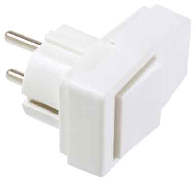 Bachmann Schutzkontakt-Stecker sw,Winkel 911.171 - 911171