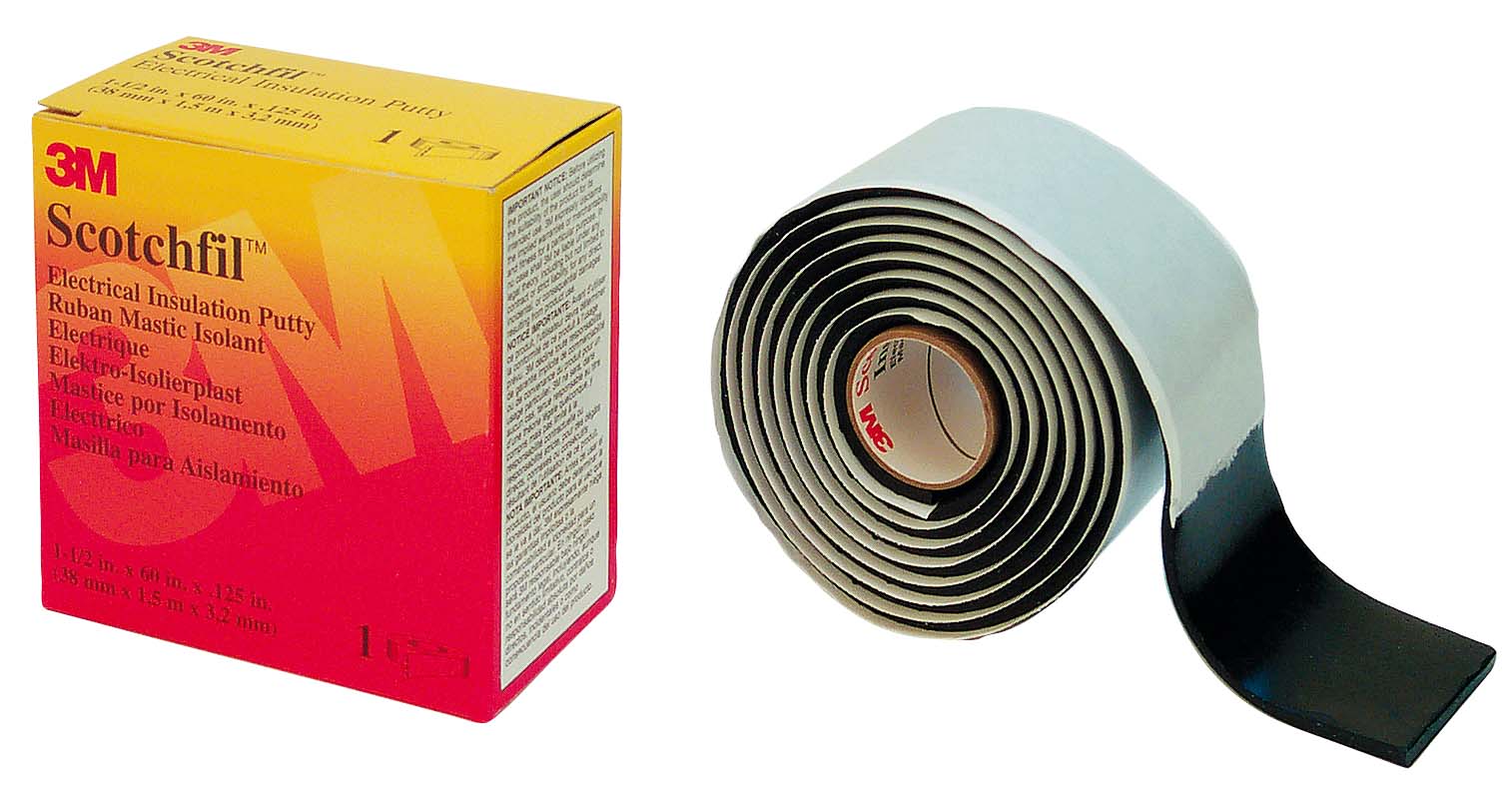 3M Deutschland Isolierband Kautschuk 38 mm x 1,5 m, sw ScotchFil 38x1,5sw - 7000006089