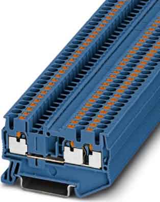 Phoenix Contact Durchgangsreihenklemme 0,14-4qmm, 5,2mm, bl PT 2,5-TWIN BU - 3209552